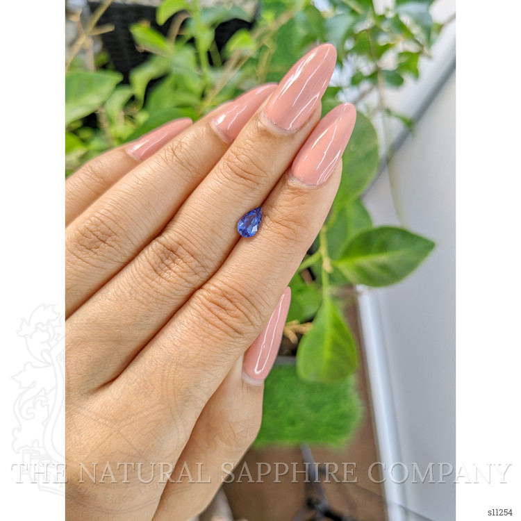 0.74 Ct. Blue Sapphire from Ceylon (Sri Lanka)