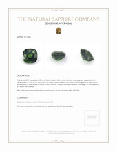 4.54 Ct. Sapphire from Ceylon (Sri Lanka) Appraisal