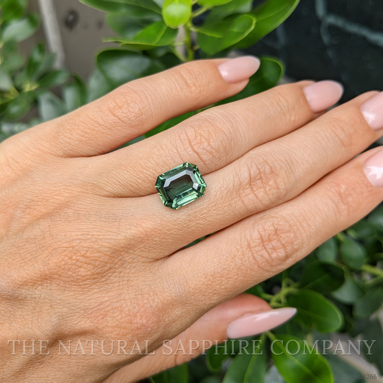6.47 Ct. Green Sapphire from Ceylon (Sri Lanka)