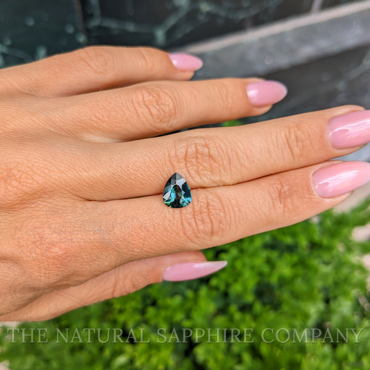 1.99 Ct. Bluish Green Sapphire from Ceylon (Sri Lanka)