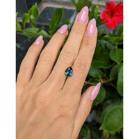 1.99 Ct. Bluish Green Sapphire from Ceylon (Sri Lanka) Life Style