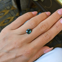 1.99 Ct. Bluish Green Sapphire from Ceylon (Sri Lanka) Life Style
