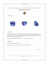 2.52 Ct. Sapphire from Ceylon (Sri Lanka) Appraisal