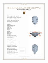 1.44 Ct. Sapphire from Ceylon (Sri Lanka) 3 D Scan Report