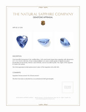 5.00 Ct. Blue Sapphire from Ceylon (Sri Lanka) Appraisal