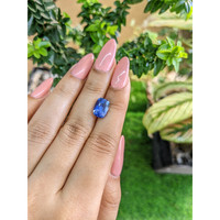 5.08 Ct. Blue Sapphire from Ceylon (Sri Lanka) Life Style
