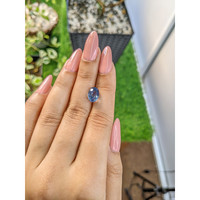 4.45 Ct. Blue Sapphire from Ceylon (Sri Lanka) Life Style