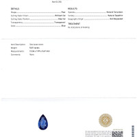 5.07 Ct. Blue Sapphire from Ceylon (Sri Lanka) Scan Report