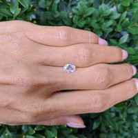 1.25 Ct. White Sapphire from Ceylon (Sri Lanka) Life Style