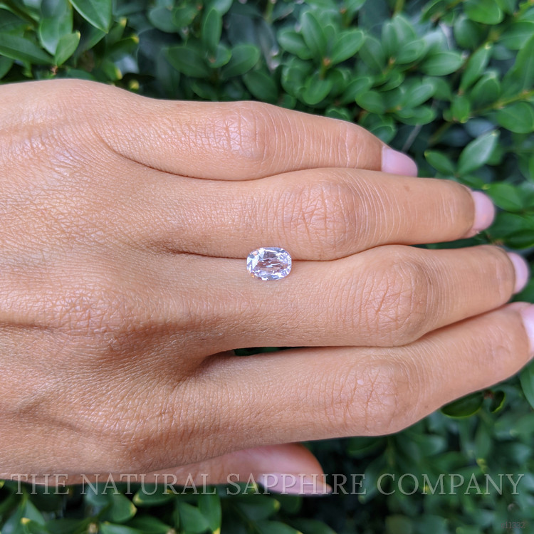 1.25 Ct. White Sapphire from Ceylon (Sri Lanka)