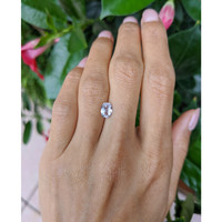 1.25 Ct. White Sapphire from Ceylon (Sri Lanka) Life Style