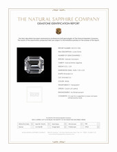 2.23 Ct. White Sapphire from Ceylon (Sri Lanka) Scan Report