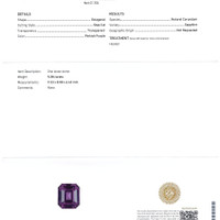 5.38 Ct. Sapphire from Ceylon (Sri Lanka) Scan Report