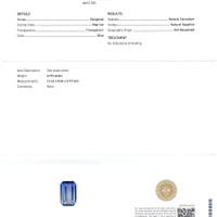 6.90 Ct. Bi Color Sapphire from Ceylon (Sri Lanka) Scan Report
