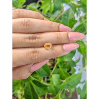 2.64 Ct. Orange Sapphire from Ceylon (Sri Lanka) Life Style