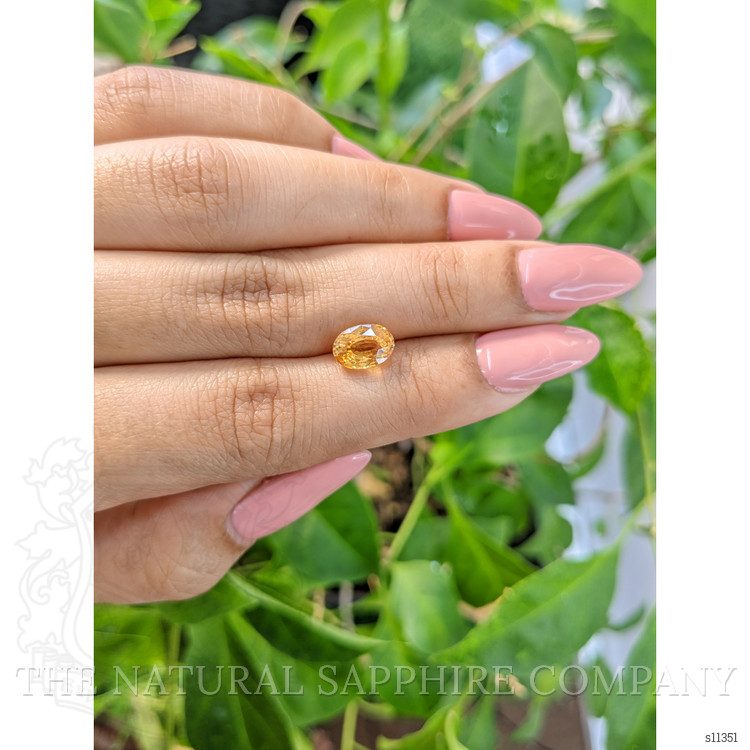 2.64 Ct. Orange Sapphire from Ceylon (Sri Lanka)