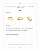 2.89 Ct. Peach Sapphire from Ceylon (Sri Lanka) Appraisal