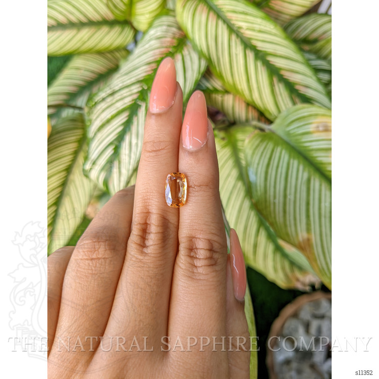 2.89 Ct. Peach Sapphire from Ceylon (Sri Lanka)