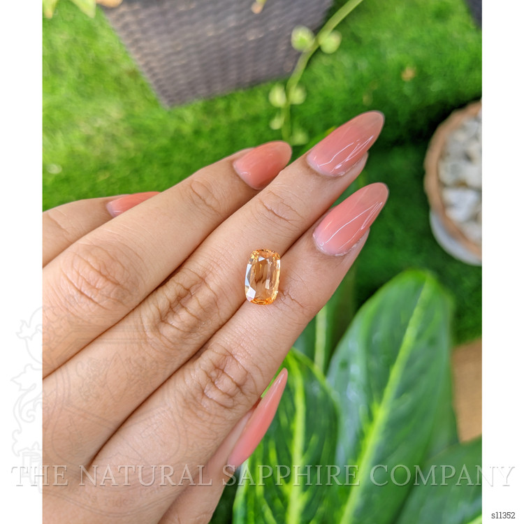 2.89 Ct. Peach Sapphire from Ceylon (Sri Lanka)
