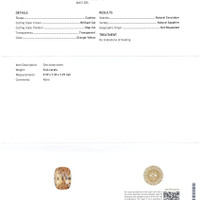 5.64 Ct. Peach Sapphire from Ceylon (Sri Lanka) Scan Report