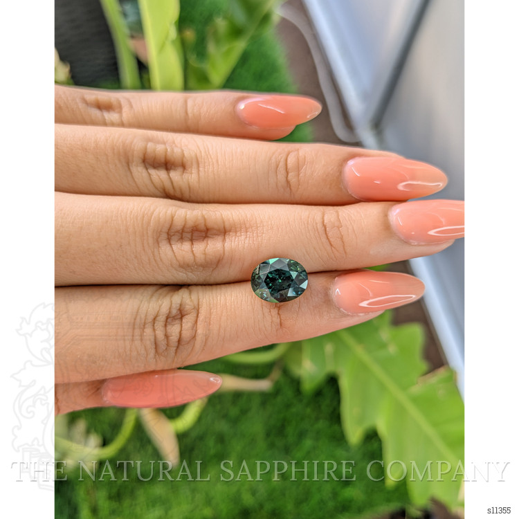 5.46 Ct. Greenish Blue Sapphire from Ceylon (Sri Lanka)