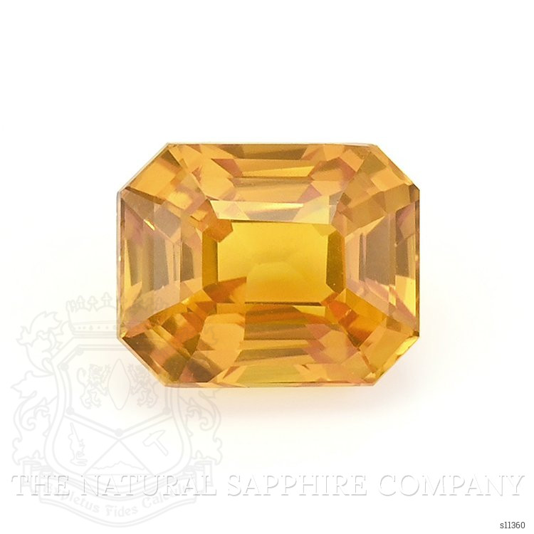 2.03 Ct. Yellowish Orange Sapphire from Ceylon (Sri Lanka)