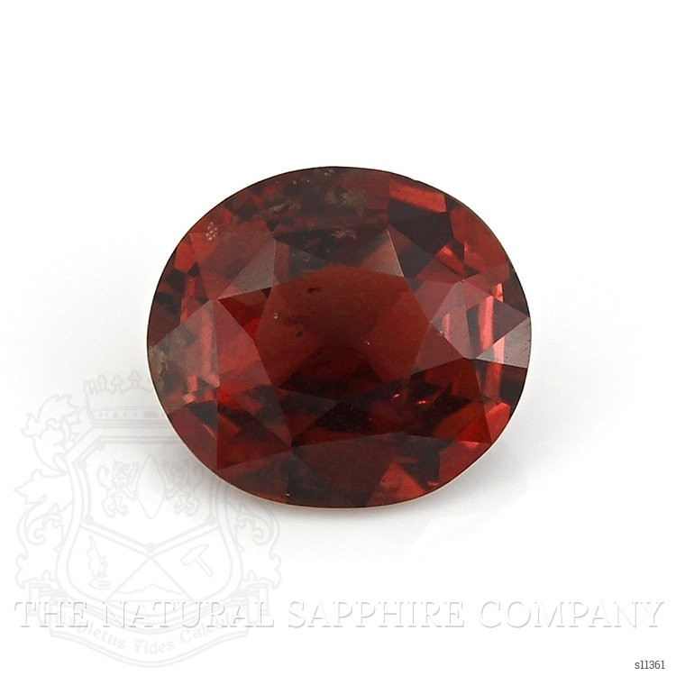 2.47 Ct. Reddish Orange Sapphire from Ceylon (Sri Lanka)