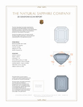 3.58 Ct. Orange Sapphire from Ceylon (Sri Lanka) 3 D Scan Report
