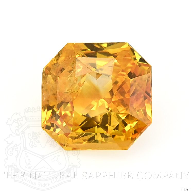 3.65 Ct. Yellowish Orange Sapphire from Ceylon (Sri Lanka)