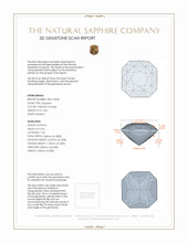 3.65 Ct. Yellowish Orange Sapphire from Ceylon (Sri Lanka) 3 D Scan Report