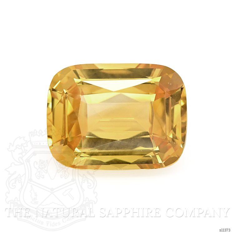 6.20 Ct. Orangish Yellow Sapphire from Ceylon (Sri Lanka)
