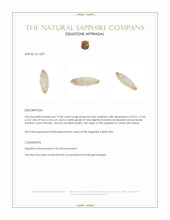 17.84 Ct. Bi Color Rough Sapphire from Ceylon (Sri Lanka) Appraisal