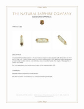 7.79 Ct. Bi Color Sapphire Crystal from Ceylon (Sri Lanka) Appraisal