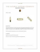 7.79 Ct. Bi Color Rough Sapphire from Ceylon (Sri Lanka) Appraisal