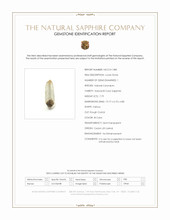 7.79 Ct. Bi Color Sapphire Crystal from Ceylon (Sri Lanka) Scan Report