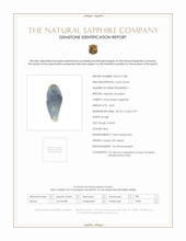 34.81 Ct. Sapphire from Ceylon (Sri Lanka) Scan Report
