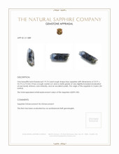 19.74 Ct. Sapphire from Ceylon (Sri Lanka) Appraisal