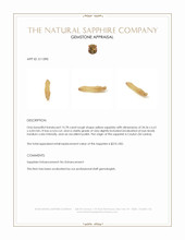 13.78 Ct. Yellow Rough Sapphire from Ceylon (Sri Lanka) Appraisal