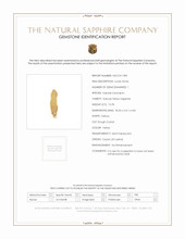 13.78 Ct. Yellow Sapphire Crystal from Ceylon (Sri Lanka) Scan Report