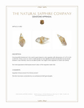 5.36 Ct. Bi Color Rough Sapphire from Ceylon (Sri Lanka) Appraisal