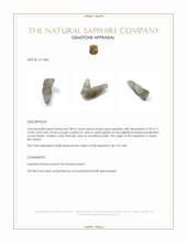 38.02 Ct. Grey Sapphire Crystal from Ceylon (Sri Lanka) Appraisal