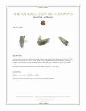 38.02 Ct. Grey Rough Sapphire from Ceylon (Sri Lanka) Appraisal