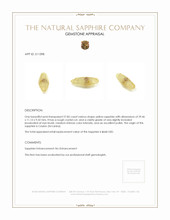 27.82 Ct. Yellow Sapphire Crystal from Ceylon (Sri Lanka) Appraisal