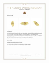 27.82 Ct. Yellow Sapphire Crystal from Ceylon (Sri Lanka) Appraisal