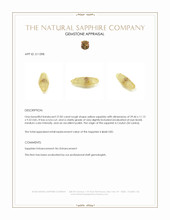 27.82 Ct. Yellow Rough Sapphire from Ceylon (Sri Lanka) Appraisal