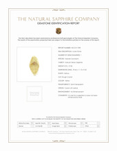 27.82 Ct. Yellow Sapphire Crystal from Ceylon (Sri Lanka) Scan Report