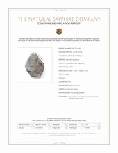 19.29 Ct. Bi Color / Parti Rough Sapphire from Ceylon (Sri Lanka) Scan Report