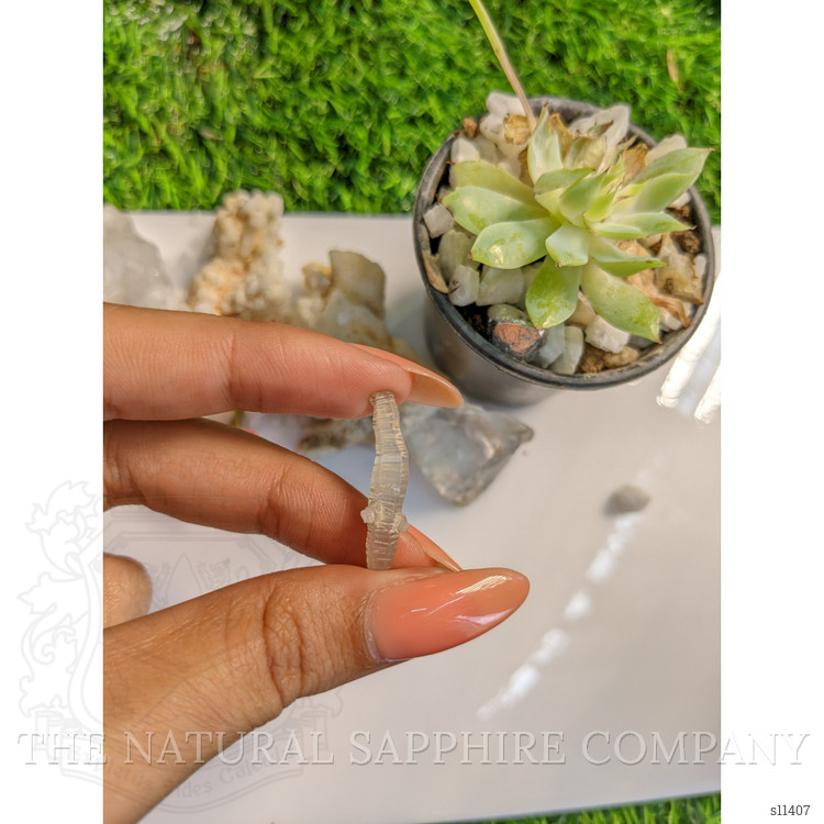 5.77 Ct. Grey Sapphire Crystal from Ceylon (Sri Lanka)