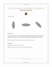 13.12 Ct. Blue Rough Sapphire from Ceylon (Sri Lanka) Appraisal