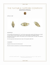 20.11 Ct. Yellow Sapphire Crystal from Ceylon (Sri Lanka) Appraisal